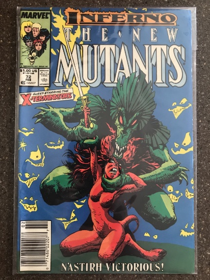 The New Mutants Comic #72 Marvel Comics Copper Age Comic X Terminators
