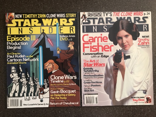2 Issues of Star Wars Insider Magazine #68 & #69 Titan Comics