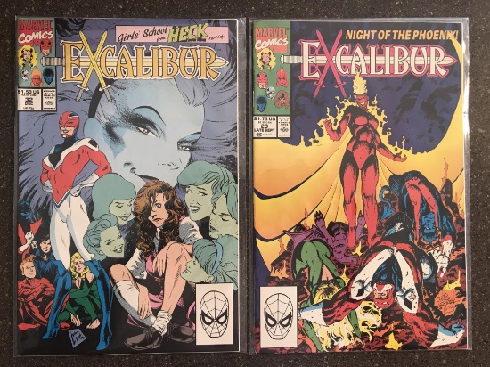 2 Issues Excalibur Comic #29 & #32 Marvel Comics Copper Age Comics