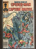 Marvel Team Up Comic #142 Marvel Comic 1984 Bronze Age Spider Man Captain Marvel