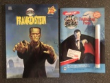 2 Books Universal Monsters Frightening Facts & Frankenstein Golden Reader