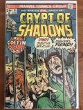 Crypt of Shadows Comic #15 Marvel 1974 Bronze Age Horror Comic Gil Kane Cover