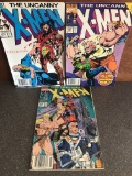 3 Issues The Uncanny XMen Comics #274 #276 & #278 Marvel Comics