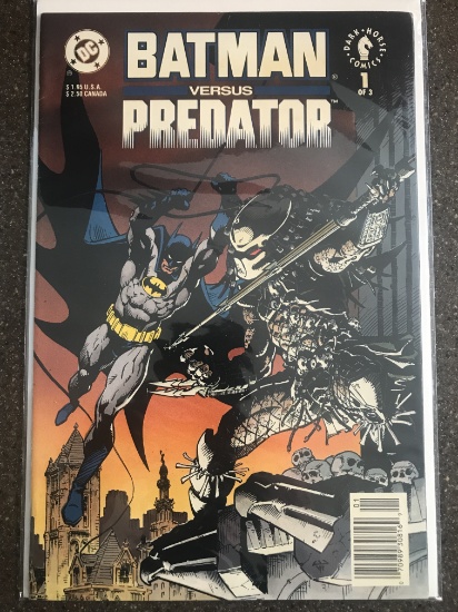 Batman Versus Predator Comic #1 DC Comics Dark Horse Comics