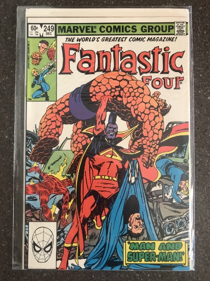Fantastic Four Comic #249 Marvel Comics 1982 Bronze Age Skrull Gladiator