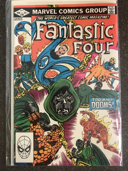 Fantastic Four Comic #246 Marvel Comics 1982 Bronze Age Too Many Dooms