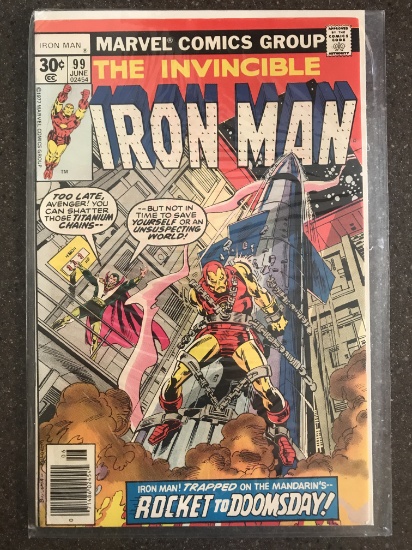 Iron Man Comic #99 Marvel Comics 1977 Bronze Age Mandarin