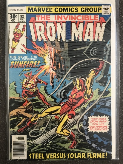 Iron Man Comic #98 Marvel Comics 1977 Bronze Age Sunfire