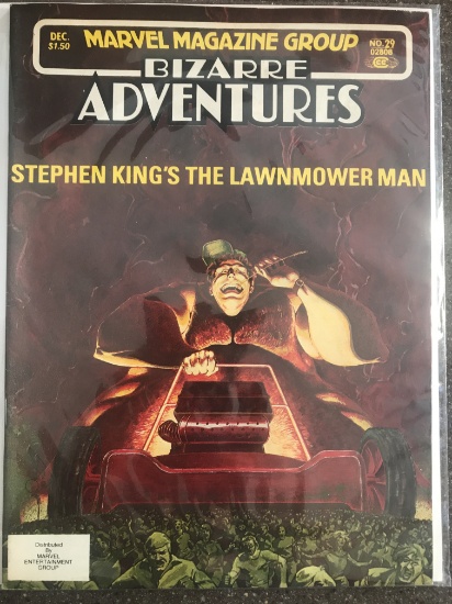 Bizarre Adventures #29 Marvel Magazine Group 1981 Stephen King's Lawnmower Man