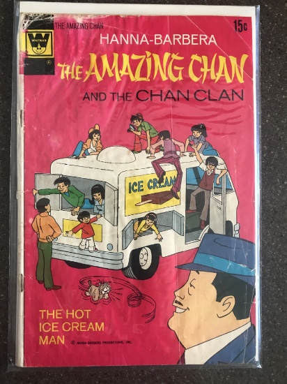 Hanna-Barbera Amazing Chan Comic #1 Whitman 1973 Bronze Age TV Cartoon 15 Cents Key First Issue