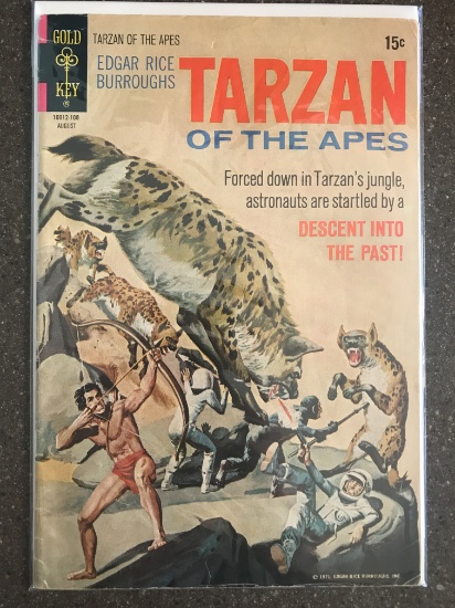 Tarzan of the Apes Comic #202 Gold Key 1971 Bronze Age 15 Cents Edgar Rice Burroughs Painted Cover