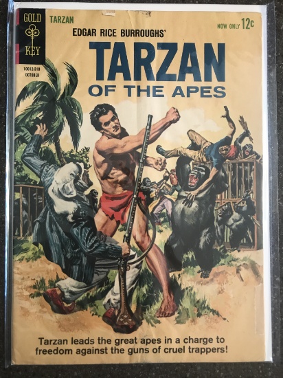 Tarzan of the Apes Comic #138 Gold Key 1963 SIlver Age 12 Cents Edgar Rice Burroughs Painted Cover