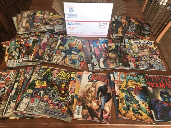 Medium Flatrate Box H Contains 80 Avenger, THOR, WildCATS, Savage Dragon and Vanguard Comics