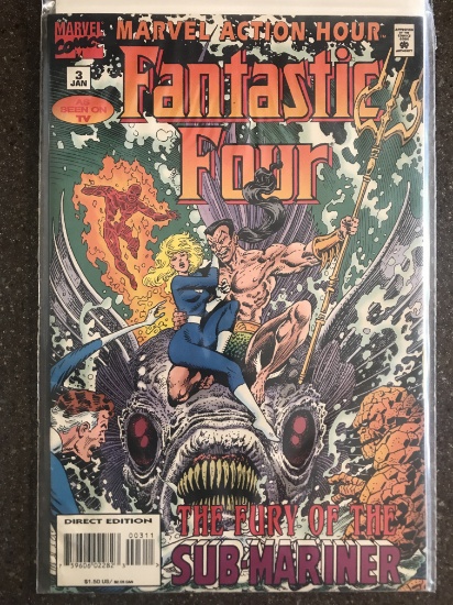 Mavel Action Hour Featuring Fantastic Four Comic #3 Marvel Comic