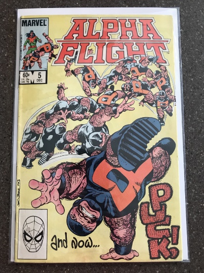 Alpha Flight Comic #5 Marvel Comics 1984 Bronze Age Comic Puck