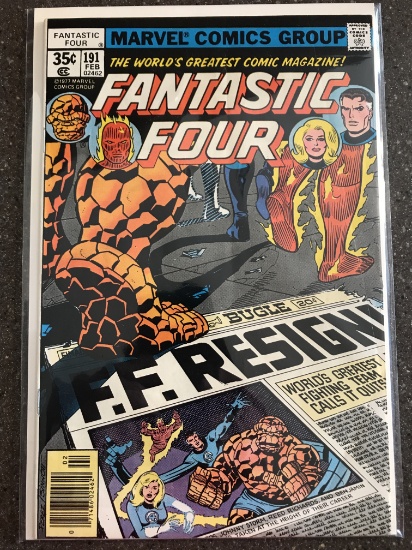Fantastic Four Comic #191 Marvel Comics 1978 Bronze Age Agatha Karkness Shield