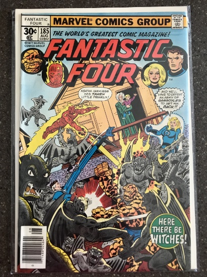 Fantastic Four Comic #185 Marvel Comics 1977 Bronze Age Witches