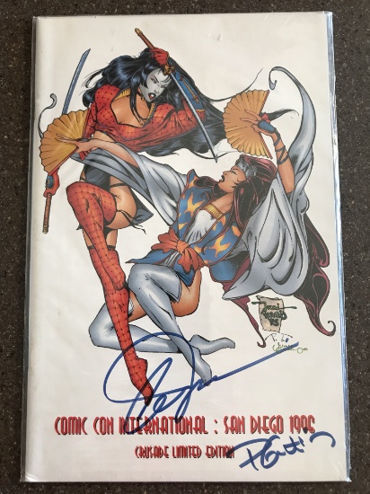 Shi Vs Tamoe Comic #1 Preview Edition San Diego Comic Con SIGNED COVER