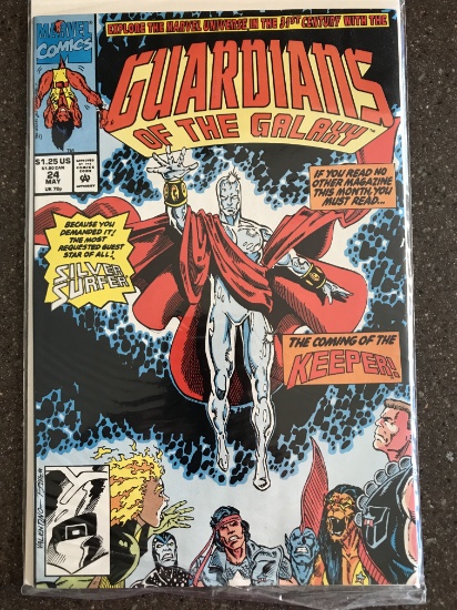 Guardians of th Galaxy Comic #24 Marvel 1992 Silver Surfer