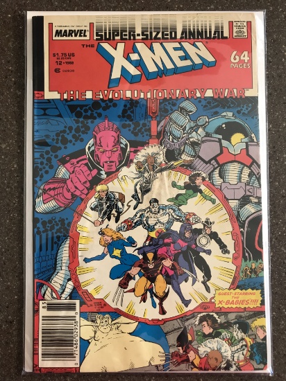 X-Men Annual Comics #12 Super-Sized Marvel 1988 Copper Age Evolutionary War