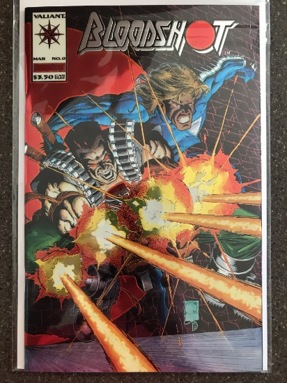 Bloodshot Comic #0 Valiant Comics Character Played by Vin Diesel in the Movie Chrome Cover