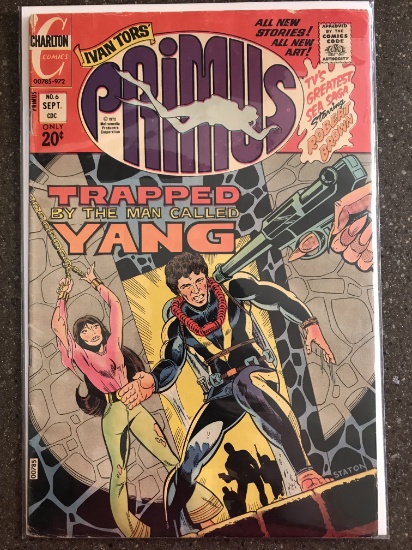 Ivan Tors Primus Comic #6 Charlton Comics 1972 Bronze Age TV Show Comic Robert Brown 20 Cents