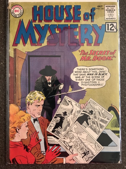House of Mystery Comic #124 DC Comics 1962 Silver Age Horror Comic 12 Cents