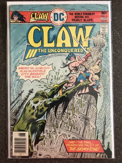 CLAW the Unconquered Comic #7 DC Comics 1976 Bronze Age 30 Cents