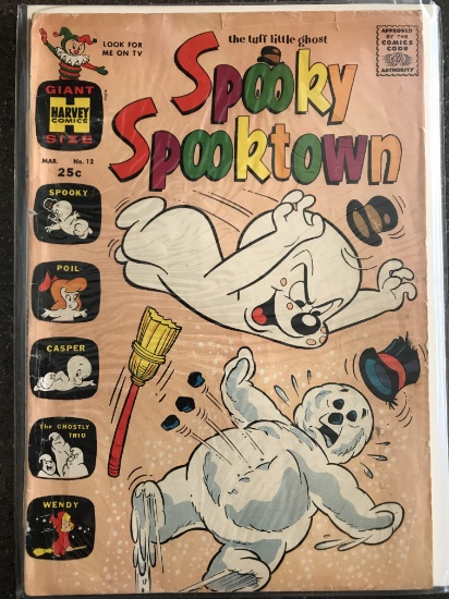 Spooky Spooktown Comic #12 Giant Harvey 1965 Silver Age Cartoon Comic 25 Cents