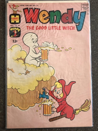 Wendy Comic #38 Harvey Comics 1966 Silver Age Cartoon Comic 12 Cents Casper