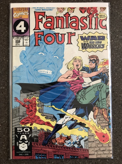Fantastic Four Comic #356 Marvel Comics War With The New Warriors Tom DeFalco