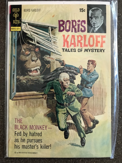 Boris Karloff Tales of Mystery Comic #46 Gold Key 1973 Bronze Age TV Show  Comic 15 Cents Painted Co