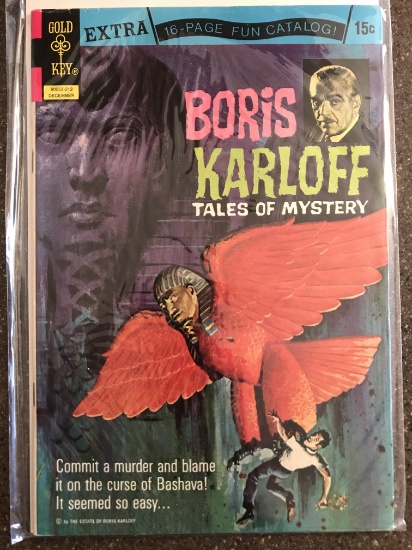 Boris Karloff Tales of Mystery Comic #44 Gold Key 1972 Bronze Age TV Show  Comic 15 Cents Painted Co