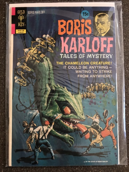 Boris Karloff Tales of Mystery Comic #42 Gold Key 1972 Bronze Age TV Show  Comic 15 Cents Painted Co