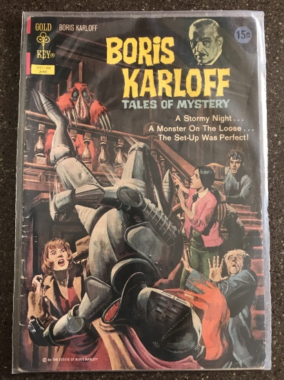 Boris Karloff Tales of Mystery Comic #41 Gold Key 1972 Bronze Age TV Show  Comic 15 Cents Painted Co