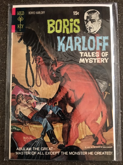 Boris Karloff Tales of Mystery Comic #38 Gold Key 1971 Bronze Age TV Show  Comic 15 Cents Painted Co