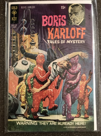 Boris Karloff Tales of Mystery Comic #36 Gold Key 1971 Bronze Age TV Show  Comic 15 Cents Painted Co