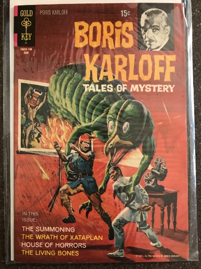 Boris Karloff Tales of Mystery Comic #35 Gold Key 1971 Bronze Age TV Show  Comic 15 Cents Painted Co