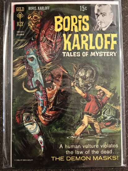 Boris Karloff Tales of Mystery Comic #24 Gold Key 1968 Silver Age TV Show  Comic 15 Cents Painted Co