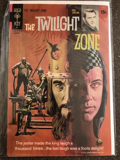 Twilight Zone Comic #41 Gold Key 1972 Bronze Age TV Show Comic Rod Serling 15 Cents Painted Cover