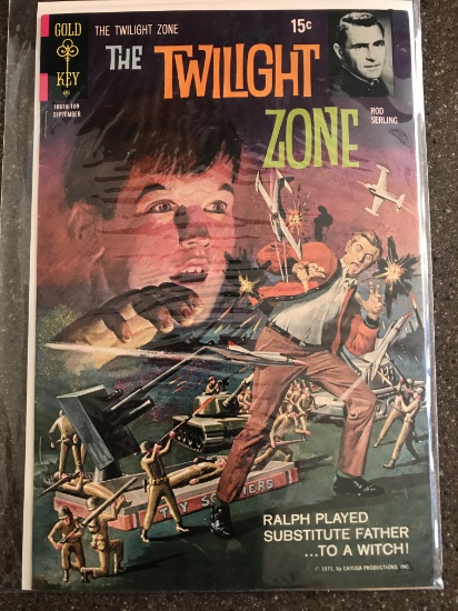 Twilight Zone Comic #39 Gold Key 1971 Bronze Age TV Show Comic Rod Serling 15 Cents Painted Cover
