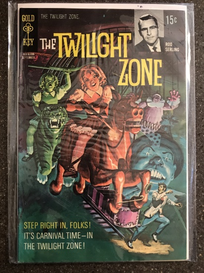 Twilight Zone Comic #34 Gold Key 1970 Bronze Age TV Show Comic Rod Serling 15 Cents Painted Cover