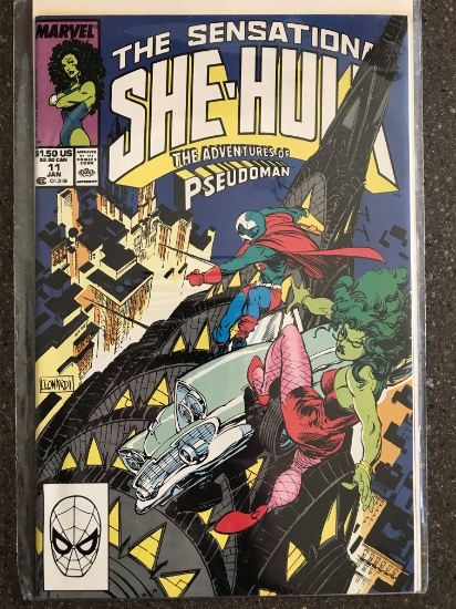 Sensational She-Hulk Comic #11 Marvel 1990 Copper Age Soon to Be on Disney+ Tatiana Maslany