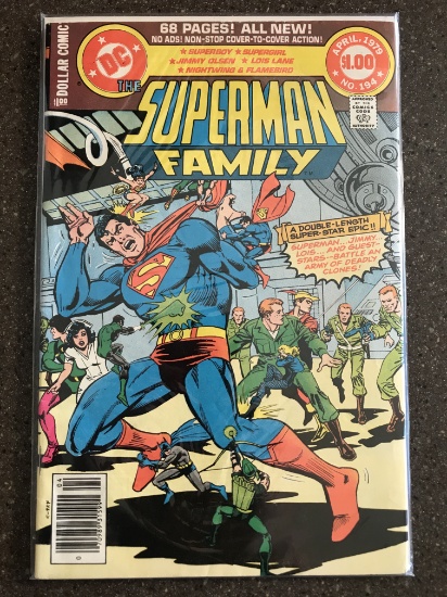 Superman Family Comic #194 DC $1.00 Comic 1979 Bronze Age Giant Superman Supergirl Vince Colletta