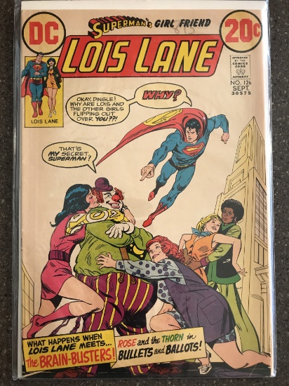 Supermans Girlfriend Lois Lane Comic #126 DC 1972 Bronze Age Bob Oksner Don Heck Vince Colletta