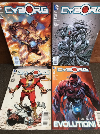 4 Issues Cyborg Comic #6 #9 #10 & #11 DC Comics Shazam Technosapiens