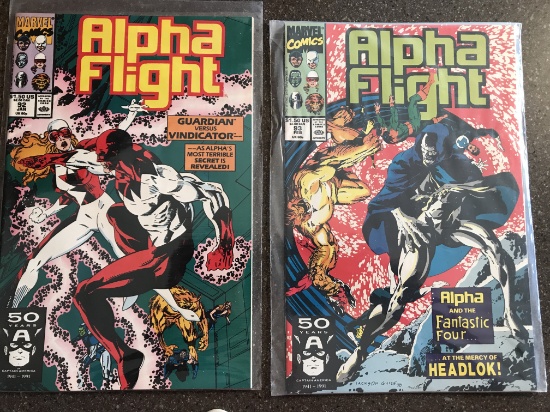 2 Issues Alpha Flight Comic #92 & #93 Marvel Comics Fantastic Four
