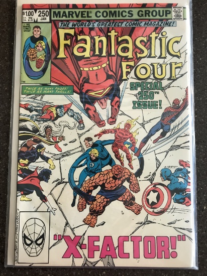 Fantastic Four Comic #250 Marvel Comics 1983 Bronze Age X Factor