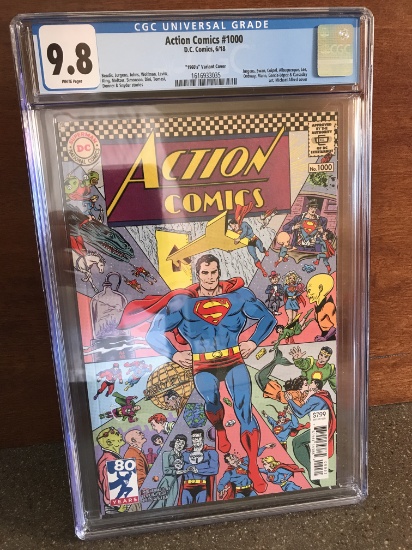Action Comics #1000 DC CGC Graded 9.8 Special Variant 1960s Cover Michael Allred