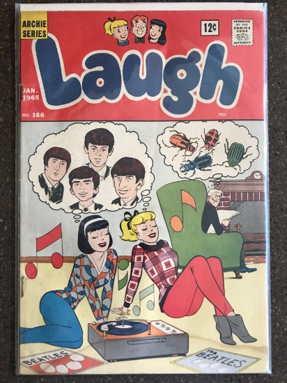 Laugh Comic #166 Archie Series 1965 Silver Age KEY BEATLES COVER